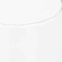 položky Vysoká sklenená váza, jednoduchý sklenený valec ako kvetinová váza alebo dekoratívne sklo, 20 cm