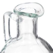 položky Mini váza/džbán na vodu s uškom na jedálenský stôl doma, dekoratívna a funkčná, 12 cm, 6 kusov