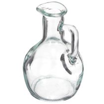položky Mini váza/džbán na vodu s uškom na jedálenský stôl doma, dekoratívna a funkčná, 12 cm, 6 kusov