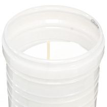 položky Náhrobná sviečka hrobové svetlo smútočné svetlo biele Ø7,5cm V24,5cm