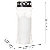 položky Lampáš na hrobovú sviečku s čiernym viečkom 23 cm