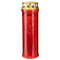 položky Červené náhrobné svetlá Ø7,5 cm V24,5 cm 1 kus