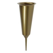 Náhrobná váza zlatá 33cm