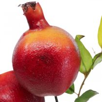 položky Ozdobná vetvička ozdoba granátové jablko, ozdobné ovocie, ozdobné granátové jablko 39cm