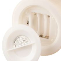 Článok Veľká LED sviečka s časovačom, na vonkajšie použitie, teplá biela, Ø12,5 cm, V20 cm