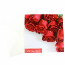 položky Poukážková karta červené ruže + obálka 1ks