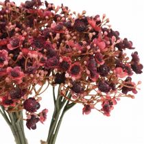 položky Gypsophila umelé červené umelé kvety jesenné 29,5cm 18ks