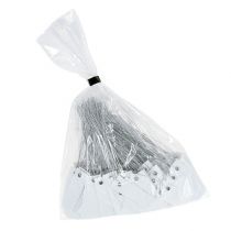 položky Biele závesné visačky 18x60mm s kovovým drôtom, odolné voči poveternostným vplyvom, ideálne na kvetinárstvo a označovanie darčekov, 250 kusov