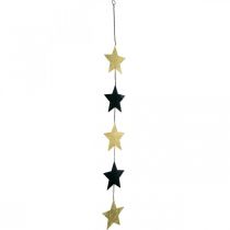 položky Vianočná dekorácia prívesok hviezda zlatá čierna 5 hviezdičiek 78cm