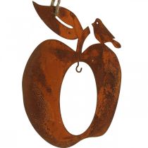 položky Deko vešiak kovový jablko hruška patina dekorácia 23/24cm 2ks