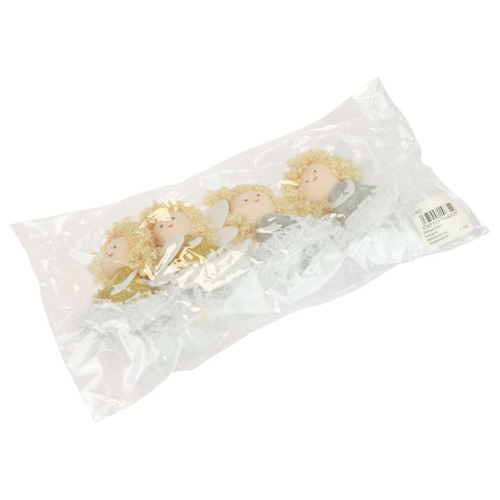 položky Prívesok anjel dekorácia na stromček Vianočná dekorácia V13,5cm 4 kusy