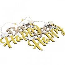 položky Ozdobný nápis včielka "Bee Happy" letná dekorácia drevo 31×18cm 2ks