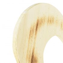 položky Ozdobné srdiečko drevené dekoračné srdiečko v srdiečkovom pálenom prírodnom 25x25cm