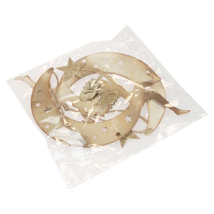 položky Anjelský prívesok hviezda Vianočná dekorácia na zavesenie V19cm 2 kusy