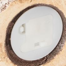 položky Rustikálny keramický domček s jasným LED svetlom, ideálny ako atmosférická dekorácia stola, 15 cm, 2 kusy