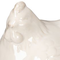 položky Figúrka kurčaťa, lesklá glazúra, pre modernú bytovú dekoráciu, 17 cm, 2 kusy