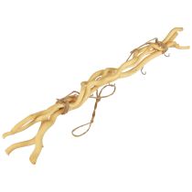 položky Drevená nástenná dekorácia s háčikmi na zväzky v bohémskom štýle pre všestranné použitie