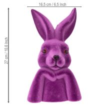 Článok Busta Thinking Rabbit Flocked King Veľkonočná 16,5 × 13 × 27 cm