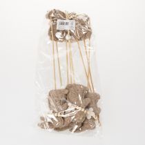 položky Dekoratívna figúrka veľkonočného zajačika na jarné dekorácie a sezónne doplnky, 42 cm, 8 dielikov