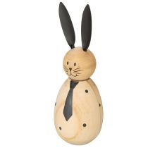 položky Drevená dekoratívna figúrka králika, ideálna pre pokojnú a nadčasovú dekoráciu, 15 cm, 2 kusy