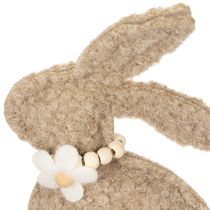položky Figúrka veľkonočného zajačika - jarná dekorácia zvieratiek do obývačky a na stôl 18 cm, 6 ks