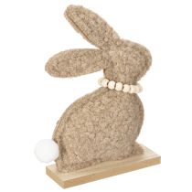 položky Figúrka veľkonočného zajačika - jarná dekorácia zvieratiek do obývačky a na stôl 18 cm, 6 ks