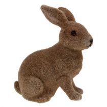 Článok Králik flockovaný hnedý 11cm, 13,5cm 6 ks
