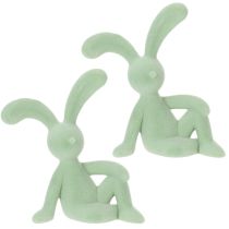 položky Dekoratívna figúrka veľkonočného zajačika pre štýlovú dekoráciu domácnosti a Veľkej noci, 22 cm, 2 kusy