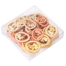 položky Veľkonočná dekorácia zajačik vo vajíčku na výrobu bodkovaná dekorácia z dreva 4cm 72 ks