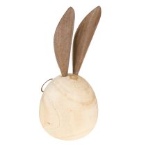 položky Dekoratívny králik z dreva a kovu s humorným dizajnom, príjemný pútač pozornosti, 19 cm, 2 kusy
