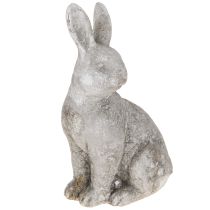 položky Keramický veľkonočný zajačik, starosivý, 13×10×22cm