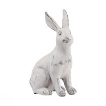položky Sediaci králik dekoračný králik umelý kameň bielosivá V21,5cm