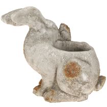položky Králik dekoračný betónový kvetináč antický šedý 33,5x17x29,5cm