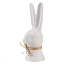 položky Dekorácia na hlavu králika Veľkonočný zajačik biely králik keramika 17cm