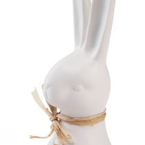 položky Dekorácia na hlavu králika Veľkonočný zajačik biely králik keramika 17cm