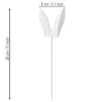 položky Zajačie uši na slávnostné veľkonočné oslavy a dekorácie, 28 cm, 8 kusov