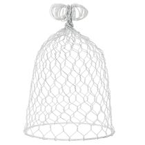 položky Drôtený zvonček z vintage drôtu na rustikálne dekorácie stola, 23 cm
