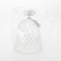 položky Drôtený zvonček z vintage drôtu na rustikálne dekorácie stola, 23 cm