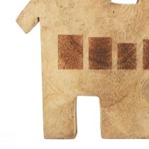 položky Dekoračný domček z dreva drevená dekorácia svietnik čierny 16,5×3,5cm×22cm