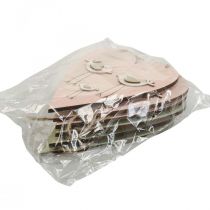 položky Drevené srdce, ozdobné srdiečko na zavesenie, dekorácia srdiečko V16cm 6 ks