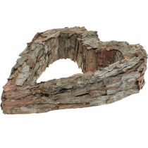 položky Dekoratívne srdce, otvorená borovicová kôra, jesenná dekorácia, dekorácia na hrob, dekorácia na stôl, sada rastlín 30×24cm