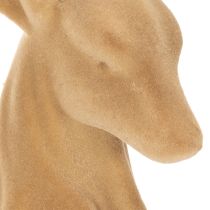 položky Dekoratívna figúrka ležiaceho jeleňa s parohmi, vatová dekorácia, 58 cm
