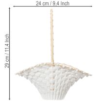 položky Svadobný kvetinový košík pre dievčatá 24 cm x 17 cm