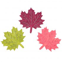 položky Drevo javorového listu na posyp rôznych farieb 4cm 72 kusov
