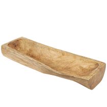 položky Drevená dekorácia s dutou ozdobnou misou z dreva 40×13–16cm×6,5cm