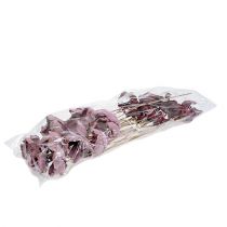 položky Drevený kvet, mix palmových pohárov ružovo-erika 25 ks