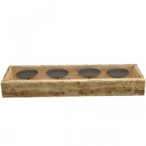 položky Stolová dekorácia Adventný svietnik podnos drevený L48cm