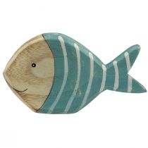 položky Drevená dekorácia na stôl na ryby stojan na ryby drevo 15×8cm 2 ks