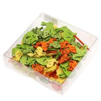 položky Drevený zajac 2cm - 4cm pestrý 96 kusov