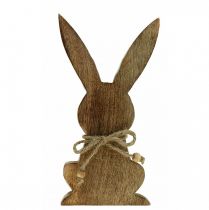 položky Drevený veľkonočný zajačik, jarná dekorácia, mangové drevo prírodná farba V30cm